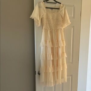 Polagram Ivory Layered Dress